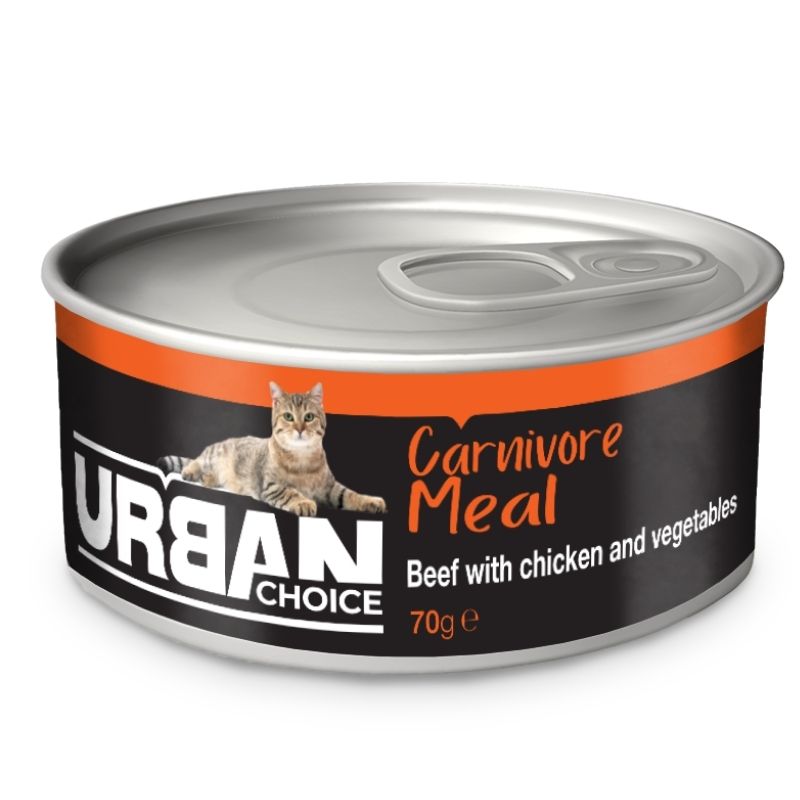 Urban Choice Carnivore Meal beef with chicken and vegetables