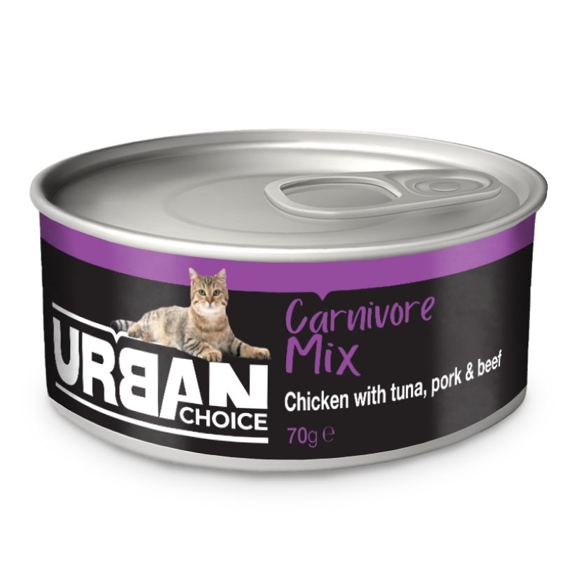 Urban Choice Carnivore Mix Chicken with tuna, pork & beef